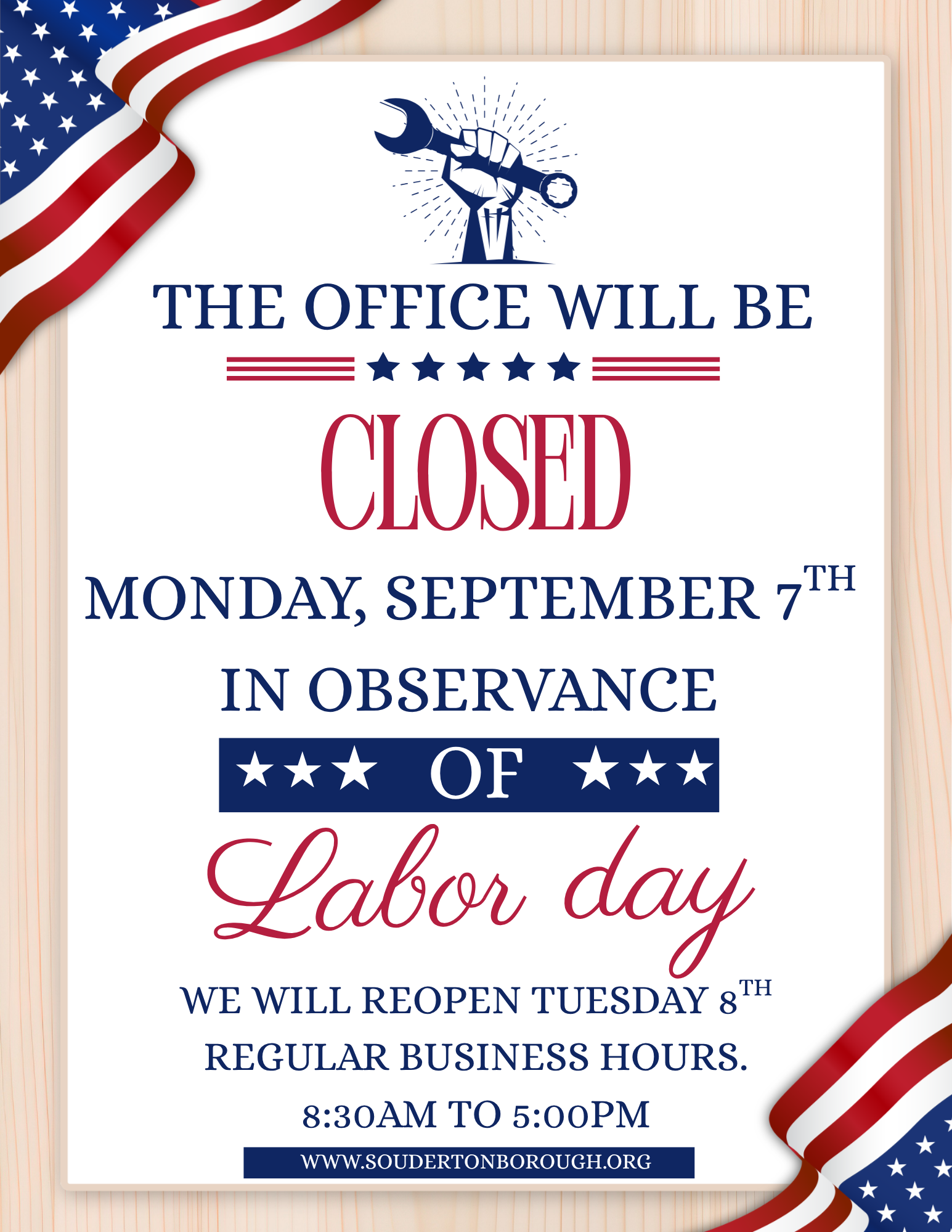 Labor Day - Borough Office Closed