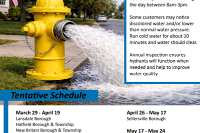 NPWA Hydrant Flush Schedule