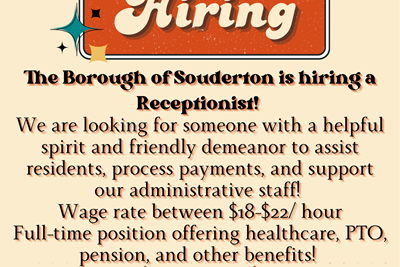 Souderton Borough is hiring!